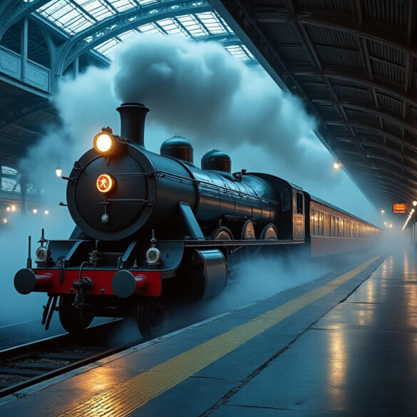 Newark's ghost train rumored to pass tonight at midnight - photo licensed by shore news network.