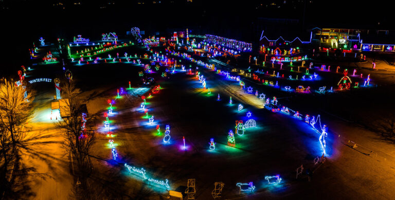 Holiday magic lights up skylands stadium with drive-thru fest and christmas village - photo licensed by shore news network.