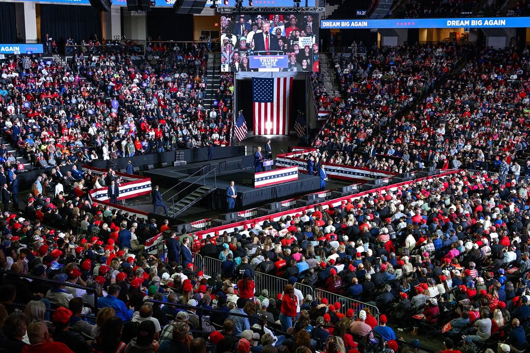 Trump rallies supporters in Allentown, promises to tackle inflation and "bring back the American dream"