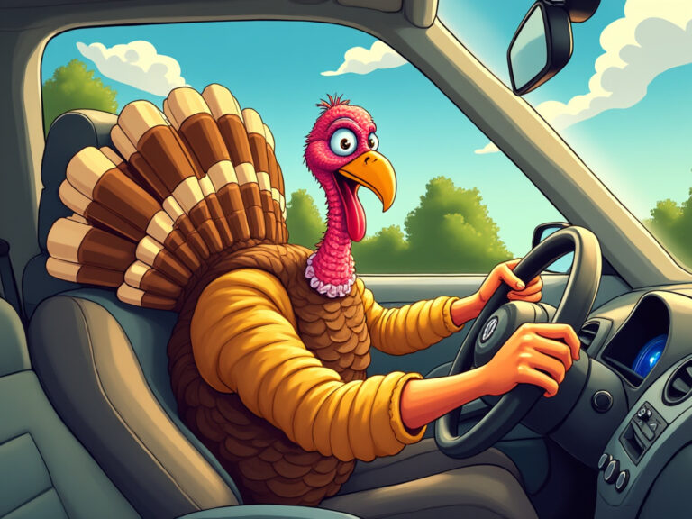 New jersey's thanksgiving morning traffic report: watch out for turkeys on the road - photo licensed by shore news network.