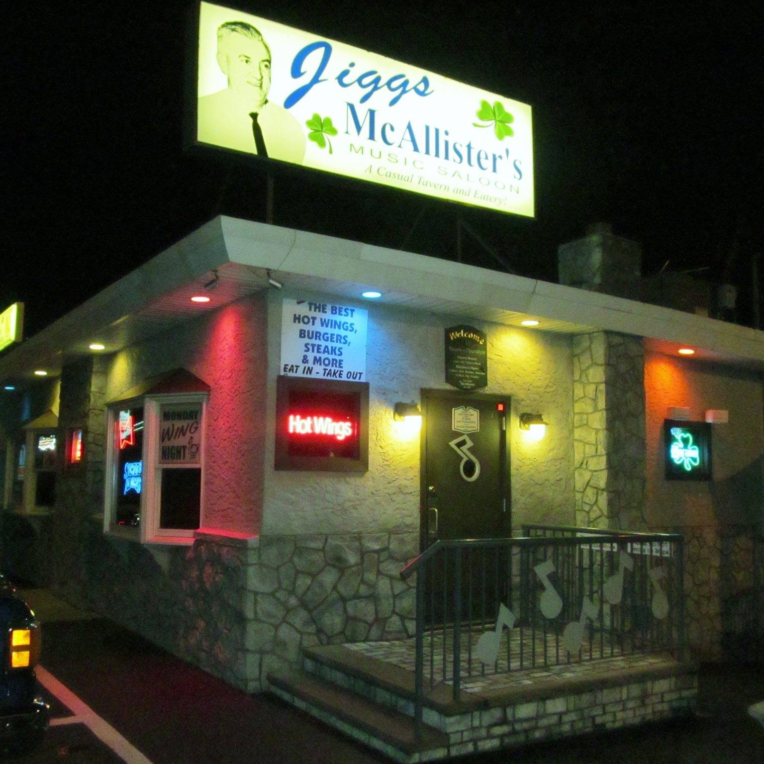Jiggs McAllister's Music Saloon Has the Best Wings in the Area, Some Say