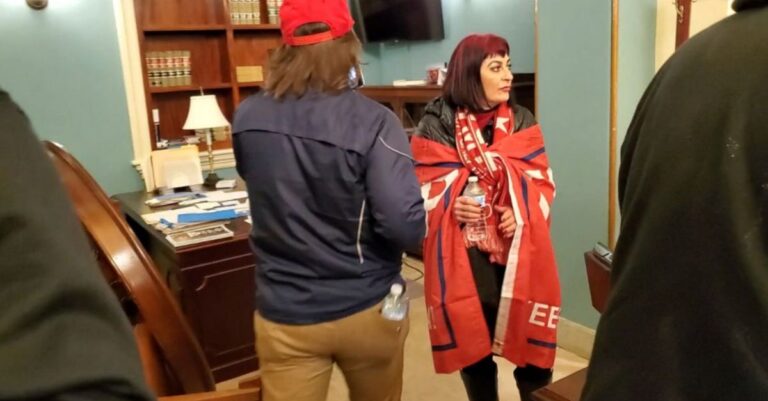 Nancy pelosi has a gaudy office, jan. 6th tresspasser reveals - photo licensed by shore news network.