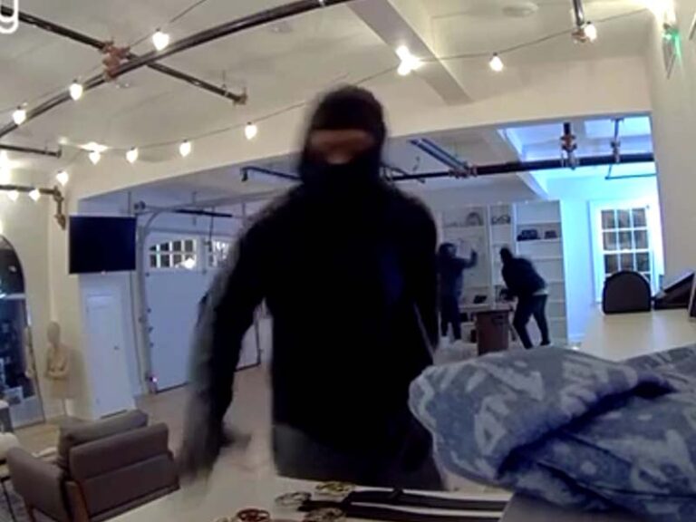 Watch: thieves steal $118,000 in handbags from new jersey store in the middle of the night - photo licensed by shore news network.