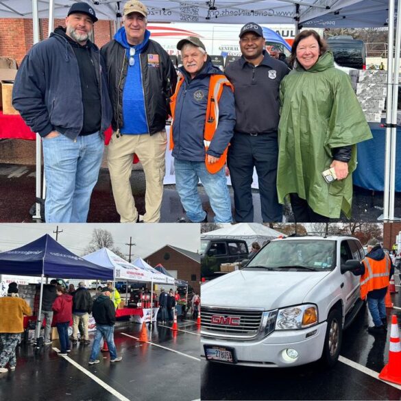 Suffolk county police join effort to support 500 veterans with thanksgiving turkeys - photo licensed by shore news network.