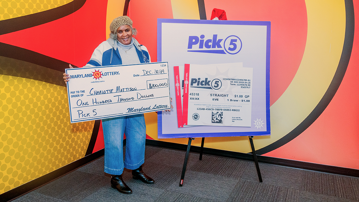 Baltimore woman doubles her luck with $100K Pick 5 double win