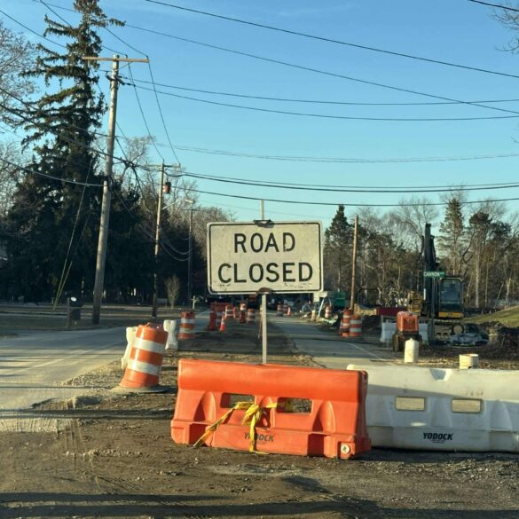 Whitesville road closure in jackson as utility work continues - photo licensed by shore news network.