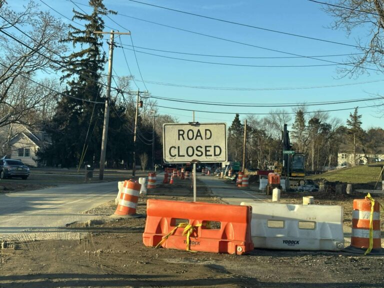 Whitesville road closure in jackson as utility work continues - photo licensed by shore news network.