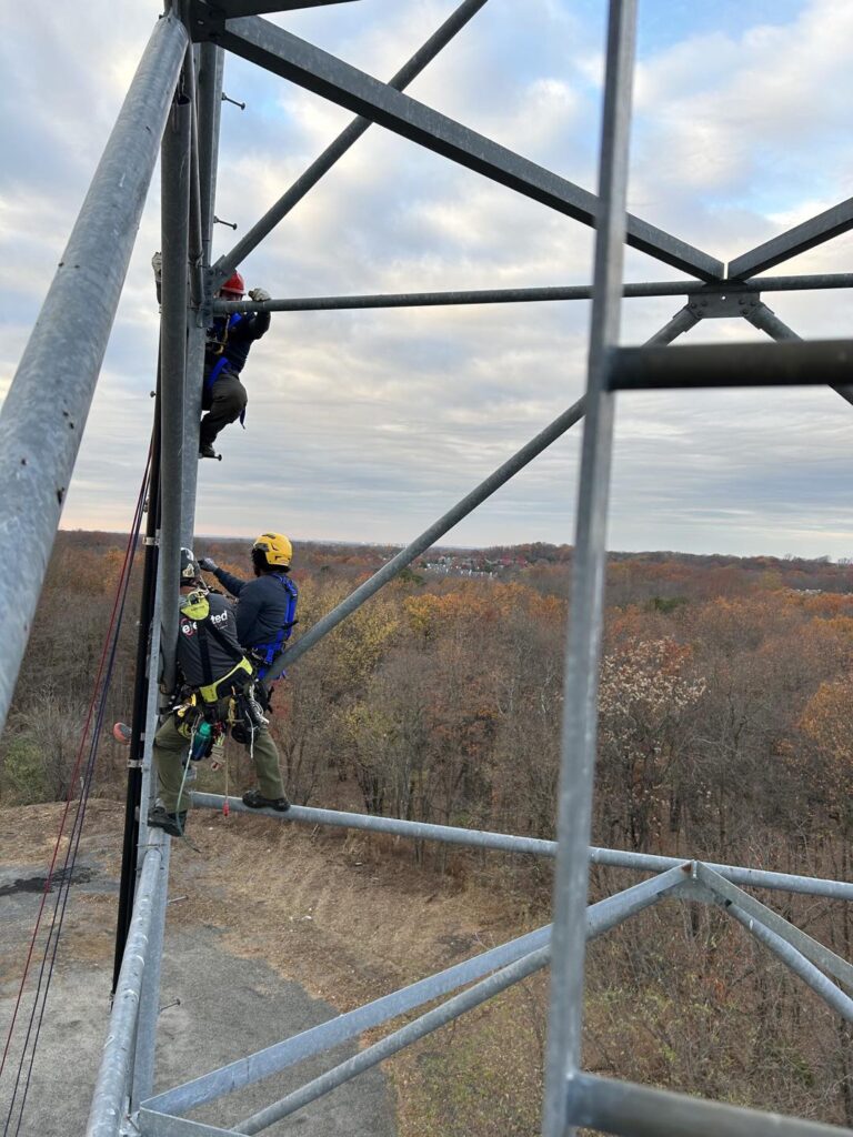 Cherry hill firefighters complete advanced tower rescue training with camden county usar group - photo licensed by shore news network.