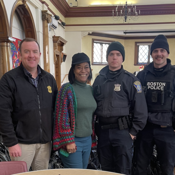 Boston police replace stolen christmas gifts for 25 families after break-in - photo licensed by shore news network.