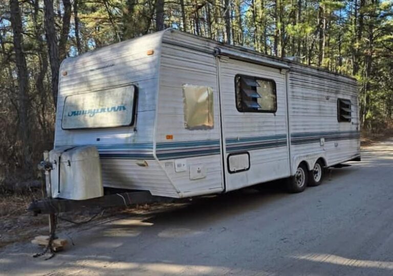 Abandoned rv sparks police investigation in pemberton - photo licensed by shore news network.