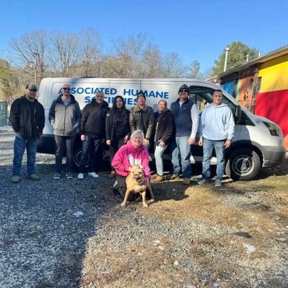 Deal police deliver donations to tinton falls humane society after successful holiday fundraiser - photo licensed by shore news network.
