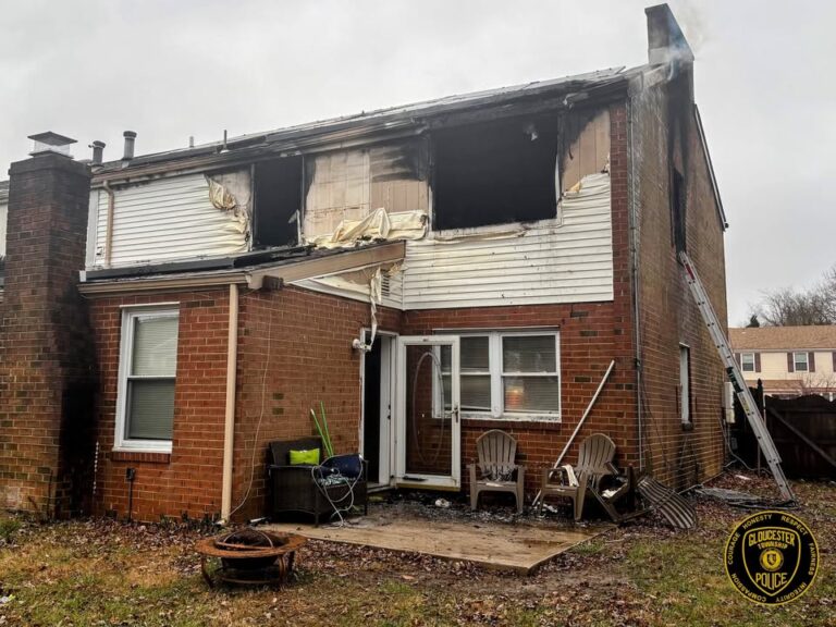 Gloucester township house fire displaces family, dog rescued - photo licensed by shore news network.
