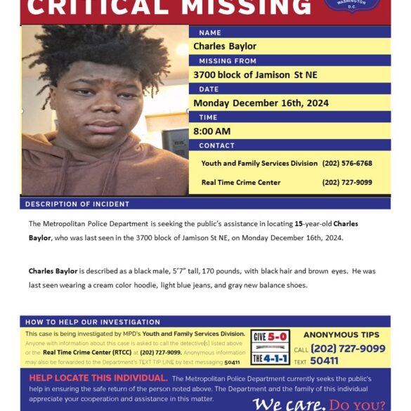 15-year-old boy urgently missing in d. C. - photo licensed by shore news network.