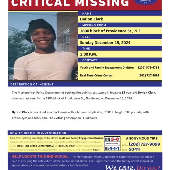 15-year-old reported missing in northeast d. C. - photo licensed by shore news network.