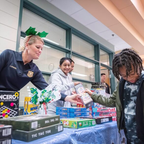 Howard county police host holiday party for local children - photo licensed by shore news network.