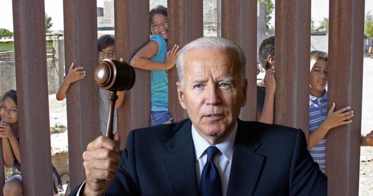 Everything must go! Biden administration frantically auctioning off trump's border wall steel - photo licensed by shore news network.