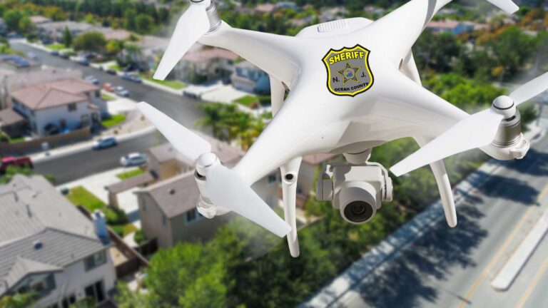 Ocean county sheriff confirms drone sighting, silent on whether or not its federally banned anti-drone systems could be used - photo licensed by shore news network.