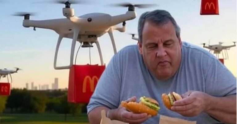 Former new jersey governor christie mcribbed by president over drone sightings - photo licensed by shore news network.