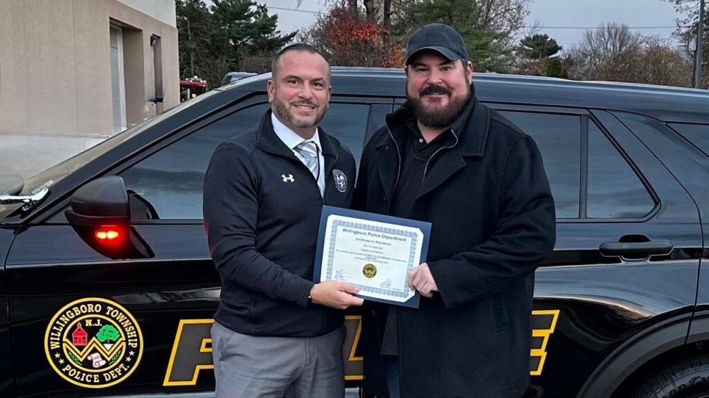 Sergeant John Michener retires after 25 years of service to Willingboro community