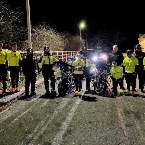 Army marathon team runs game ball through harford county ahead of army-navy game - photo licensed by shore news network.