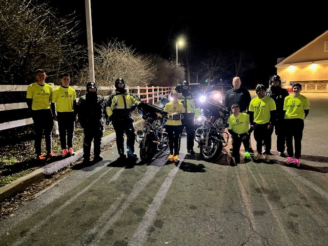 Army marathon team runs game ball through Harford County ahead of Army-Navy game