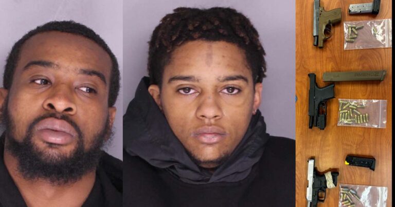 Three arrested in bensalem after carjacked vehicle chase, loaded guns recovered - photo licensed by shore news network.