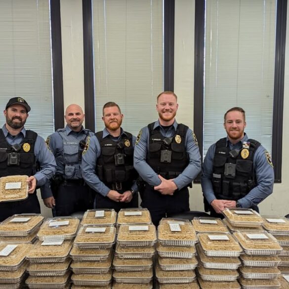 Brick police thankful for crumby job - photo licensed by shore news network.