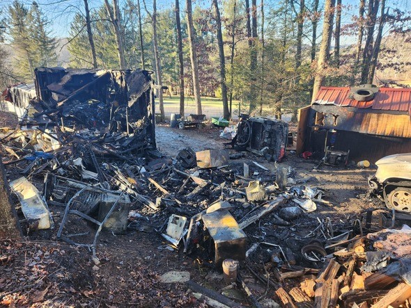 Camper fire in Maryland leaves owner injured and causes $14,000 in damages