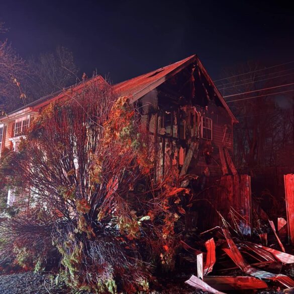 Fire destroys belcamp home and vehicle, no injuries reported - photo licensed by shore news network.