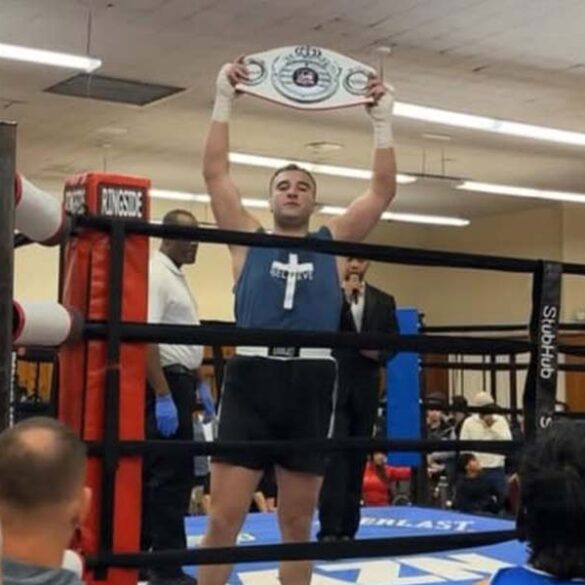 Howell police officer wins light heavyweight title in debut boxing match - photo licensed by shore news network.