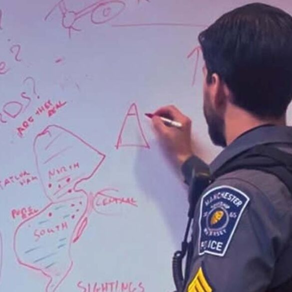 Manchester police address recent drone sightings, urge public not to call 911 to report sightings - photo licensed by shore news network.