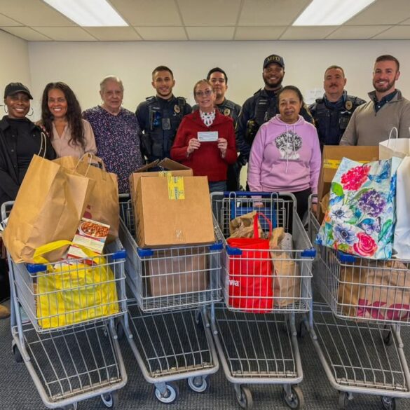 Police lodge donates food, funds to support local families in need - photo licensed by shore news network.