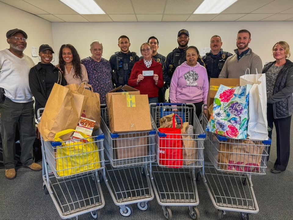 Police lodge donates food, funds to support local families in need