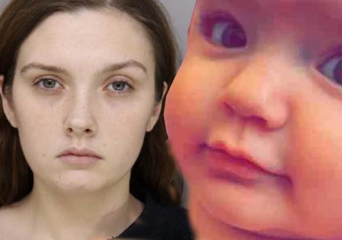 Ohio mother charged with domestic violence viral video shows her spitting on baby, pouring dish soap in child's mouth