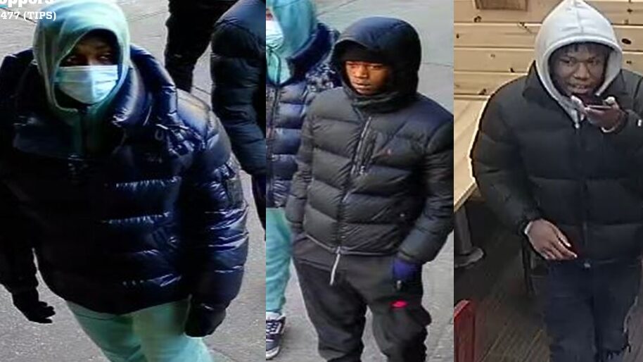NYPD seeks suspects in Brooklyn shooting that damaged storefront and vehicle