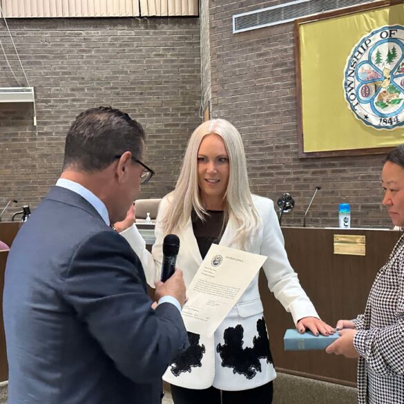 Candidate for new jersey governor swears in jackson councilman as town kicks off 2025 with dignitary studded meeting - photo licensed by shore news network.