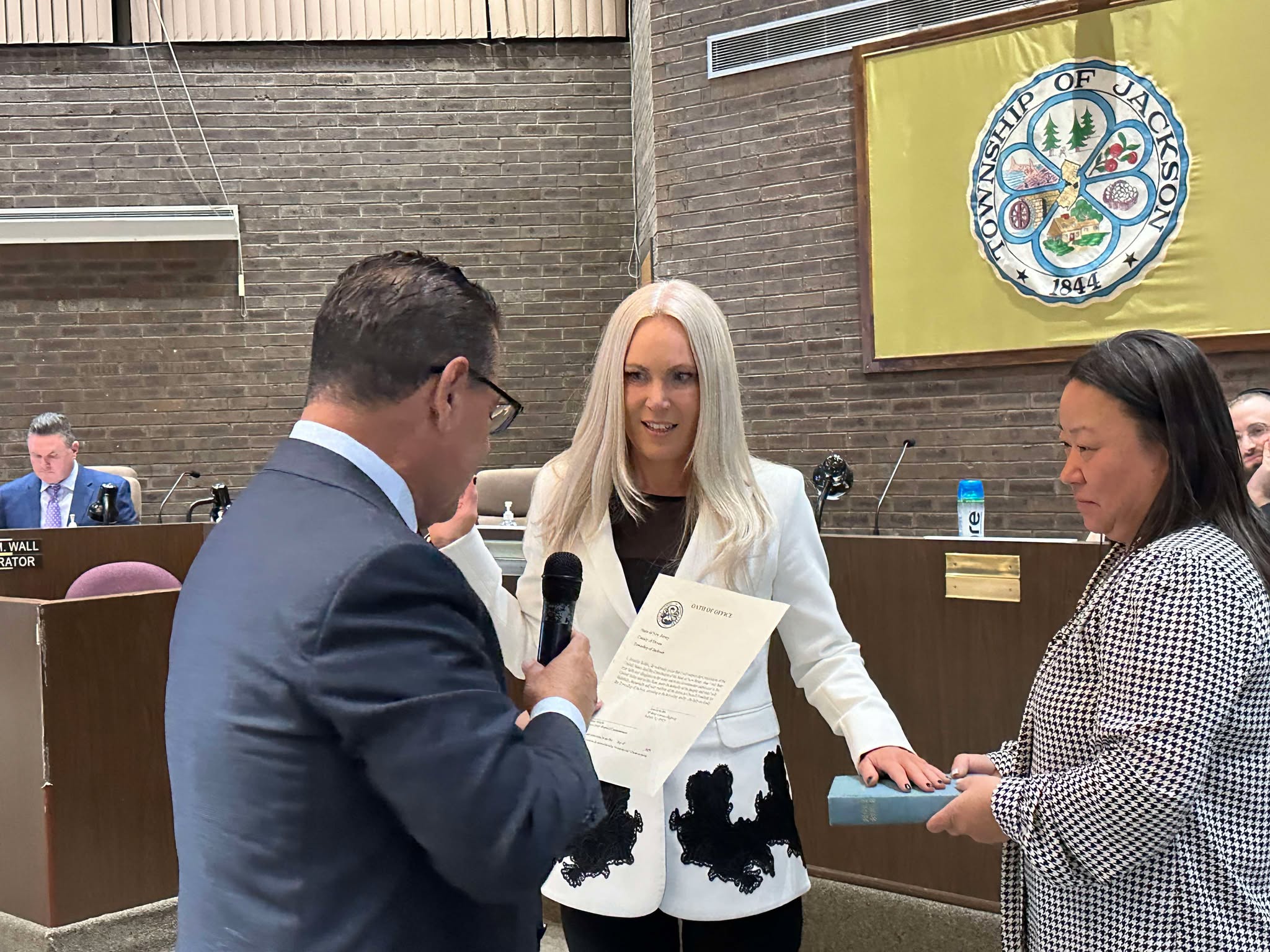 Candidate for New Jersey Governor Swears in Jackson Councilman as Town Kicks Off 2025 with Dignitary Studded Meeting