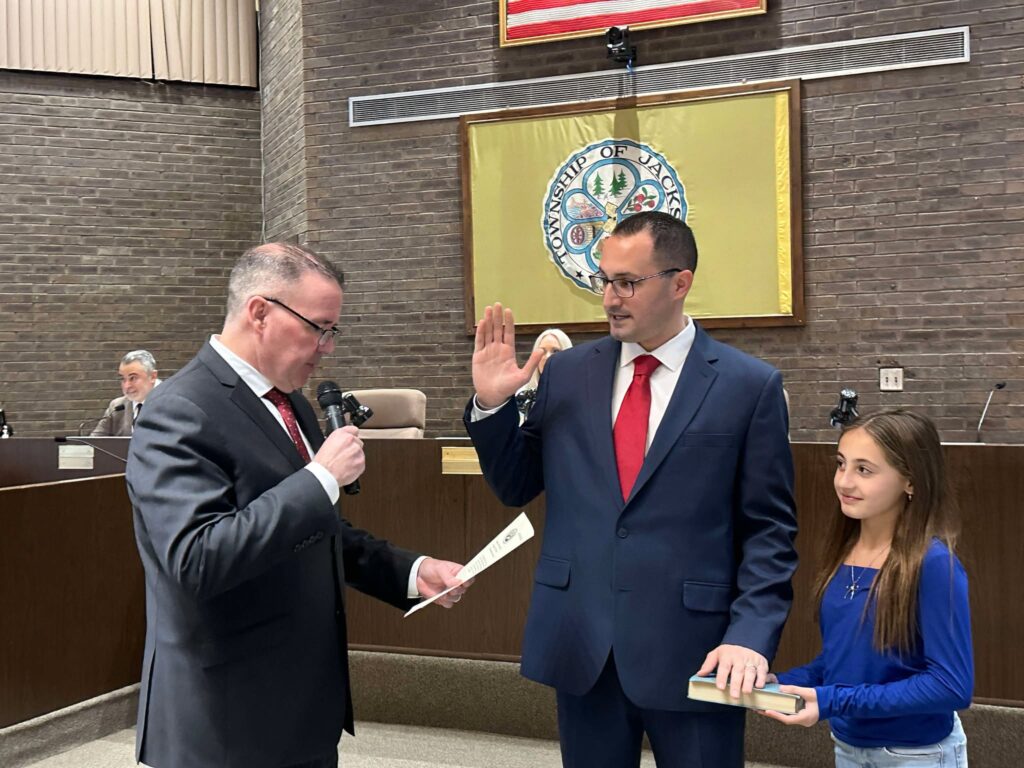 Candidate for New Jersey Governor Swears in Jackson Councilman as Town Kicks Off 2025 with Dignitary Studded Meeting