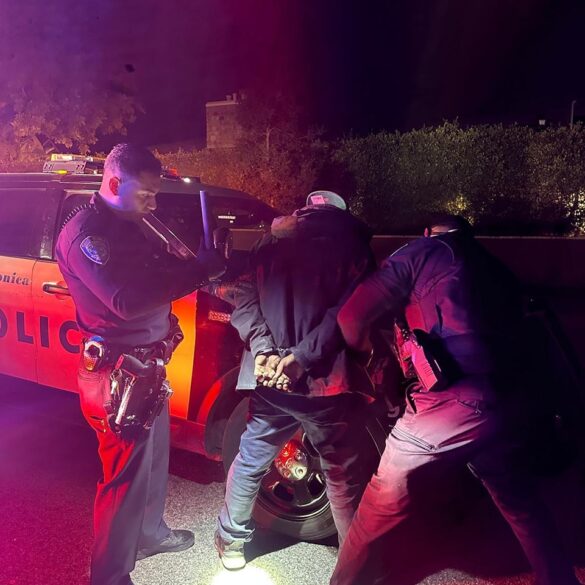 Santa monica police crack down on fire looters near evacuation zone with 39 arrests - photo licensed by shore news network.