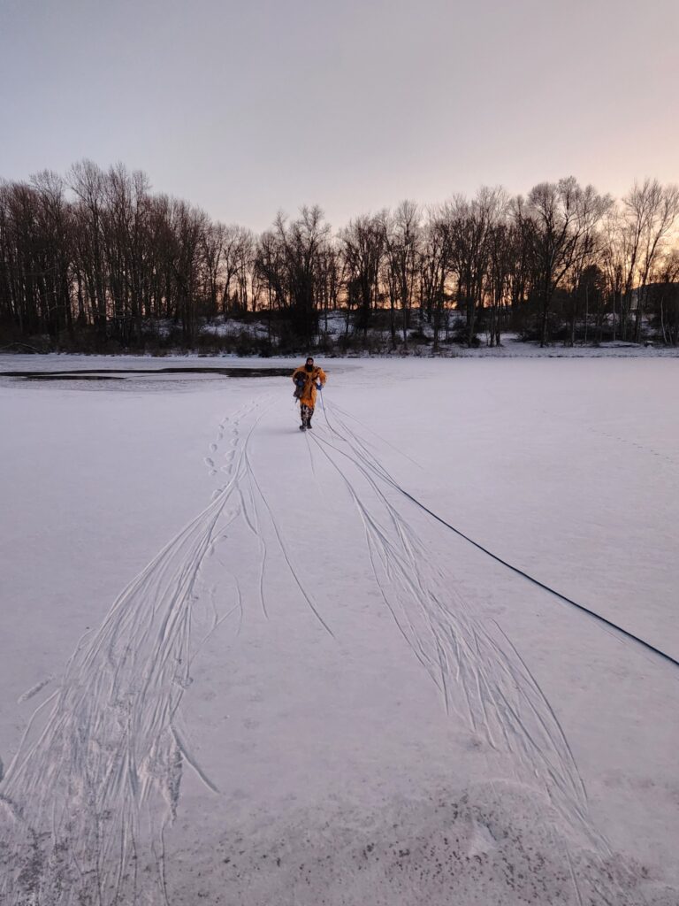 Ellicott city firefighters save dog from frozen pond in daring rescue - photo licensed by shore news network.