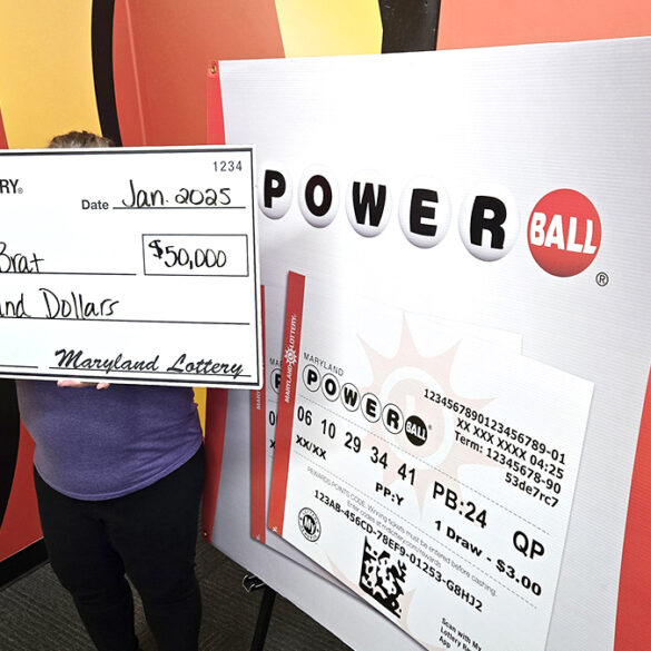 Annapolis woman celebrates $50k powerball win ahead of retirement - photo licensed by shore news network.