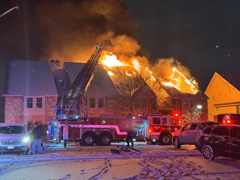 Fire engulfs cherry hill condominium building; no injuries reported - photo licensed by shore news network.