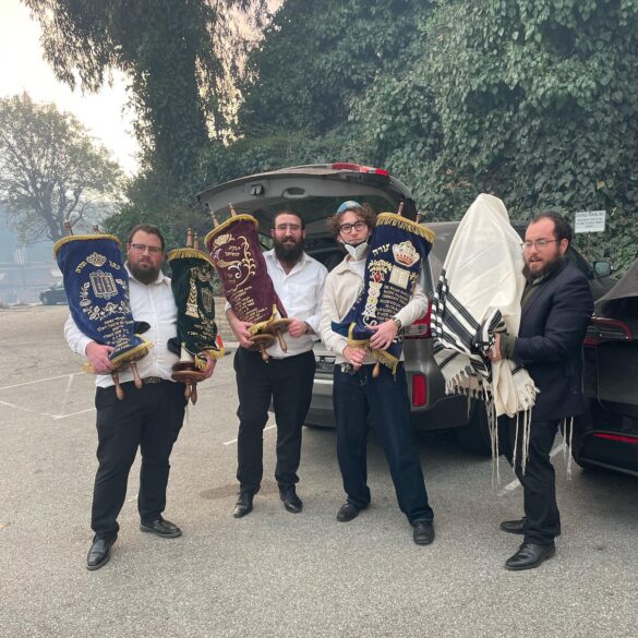 Chabad center miraculously spared as wildfire ravages pacific palisades - photo licensed by shore news network.