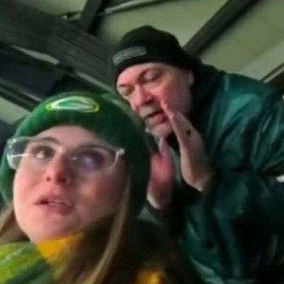 Philadelphia eagles fan caught on camera harassing woman at packers playoff game, "ugly, dumb c--t" - photo licensed by shore news network.