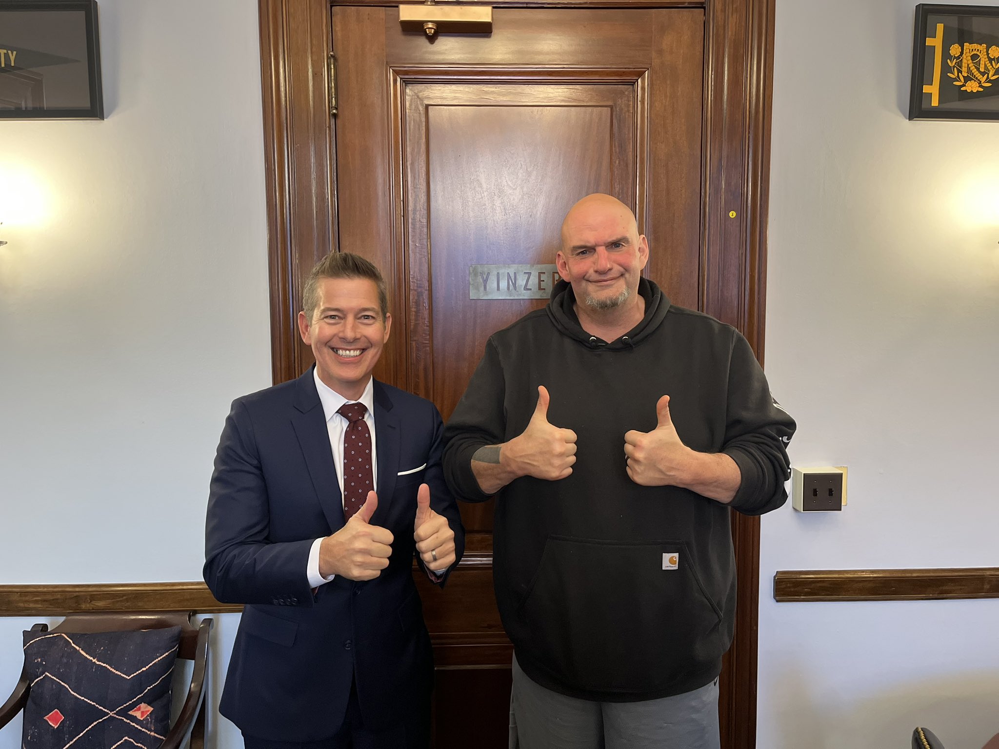 Fetterman to Vote Yes on Duffy's Nomination, As Both Bond Over Upcoming NFL Playoff Game