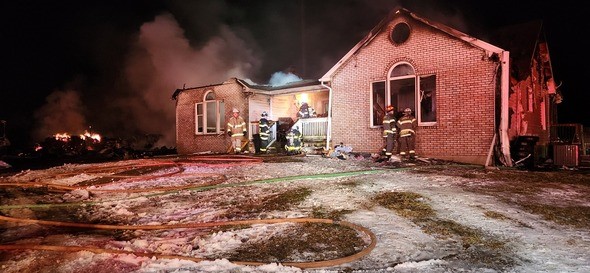 Blaze Destroys Allegany County Home Displacing Nine Residents