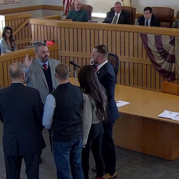 Police sergeant justin lamb named council president in toms river, coleman named vice president - photo licensed by shore news network.