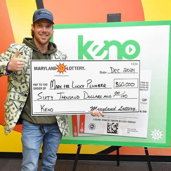 Mark the lucky plumber wins $60k lottery jackpot - photo licensed by shore news network.