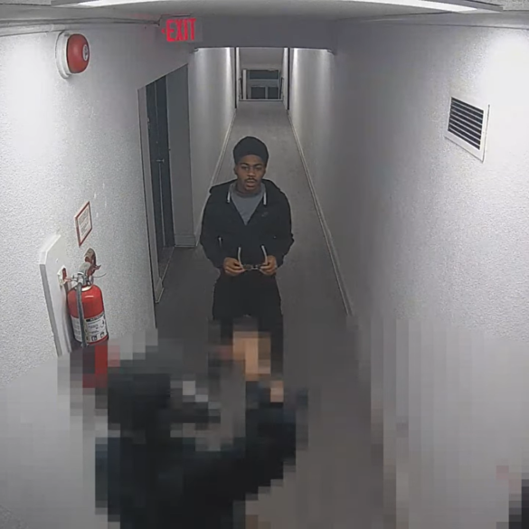 Armed suspects remain at large after a violent robbery in northwest dc caught on camera - photo licensed by shore news network.