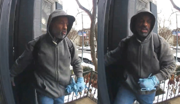 Suspect at large after thwarted robbery near Northwest DC residence